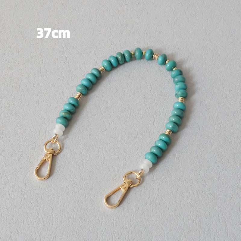 Neues Mode-Accessoire für Damenhandtaschen: Abnehmbare, solide Perlenketten, niedlicher Acryl-Luxusriemen, eleganter Taschengriff mit Perlenkette für Damen. – Detail 11