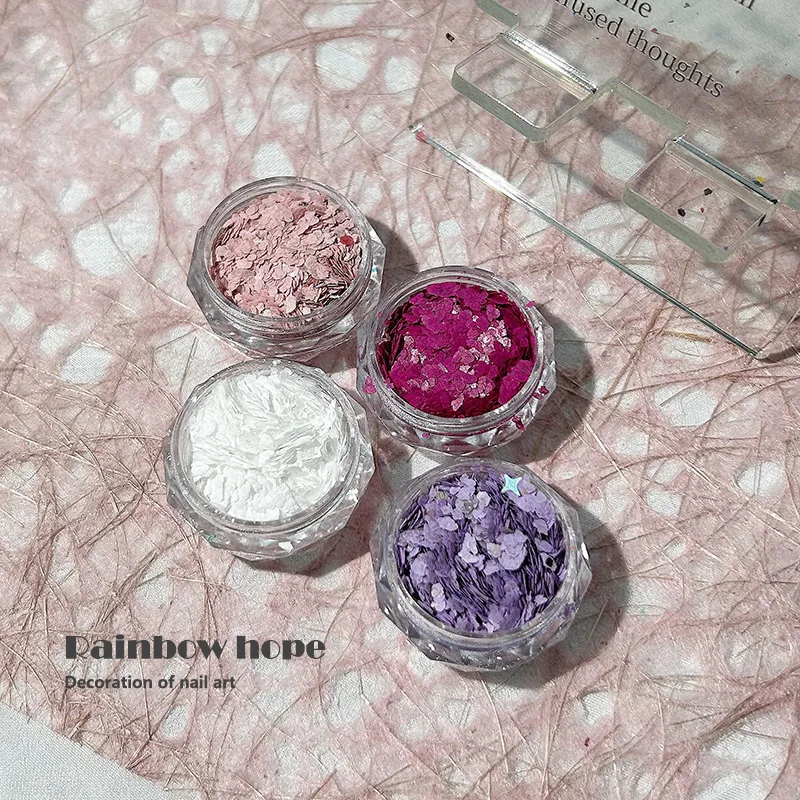 Colored baked paint rock fragments, mineral fragments, 3D nail accessories, DIY armor filling materials