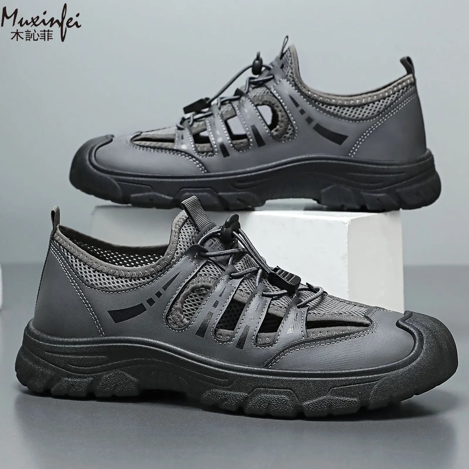 Men's 2026 Summer New Fashion Breathable River Trekking Shoes, Outdoor Beach Shoes, Soft Sole Quick-Dry Footwear