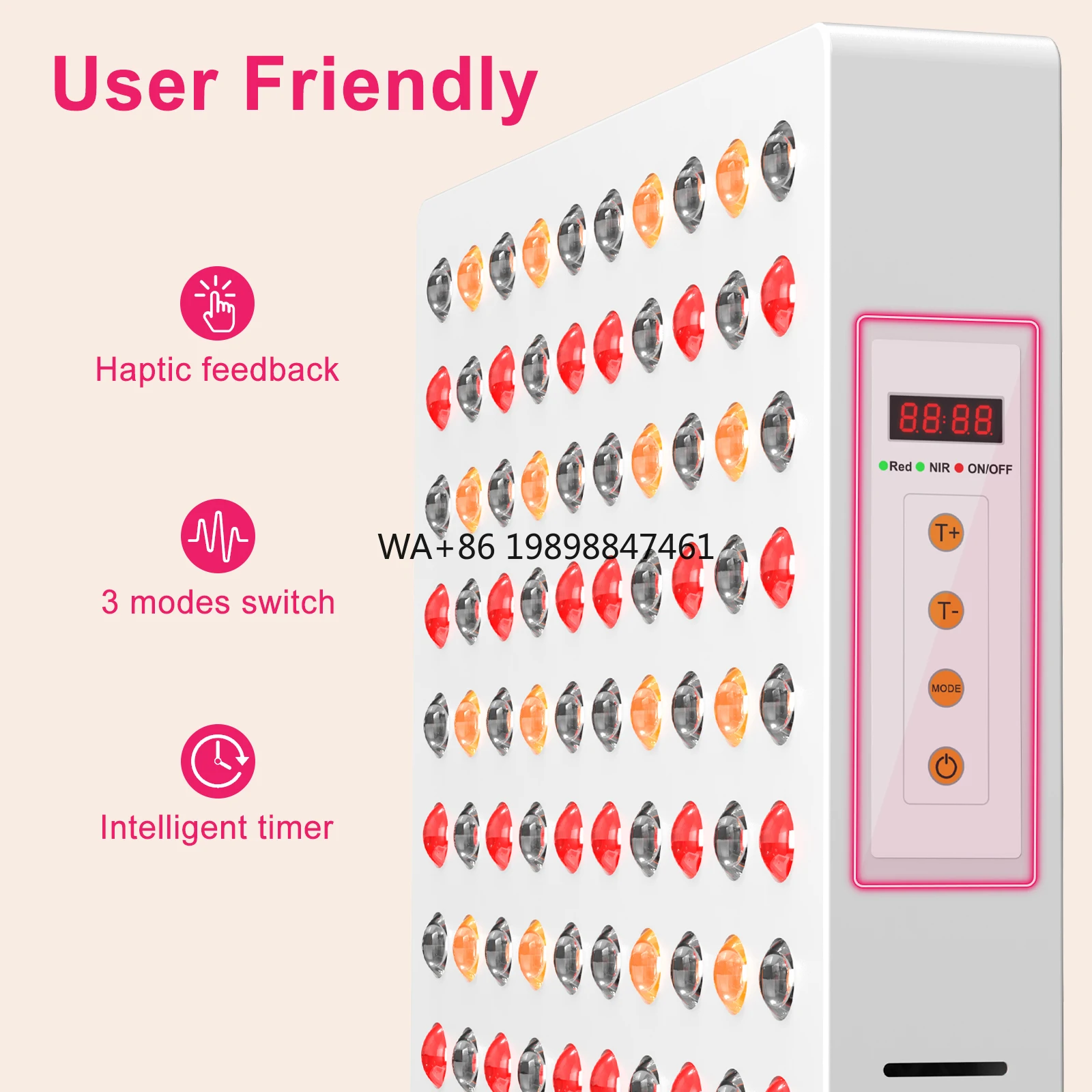 

2025 Factory Wholesale 50000 Hours Lifetime 1500W Led Red Near Infrared Light Therapy Panel for Full Body Pain Relief