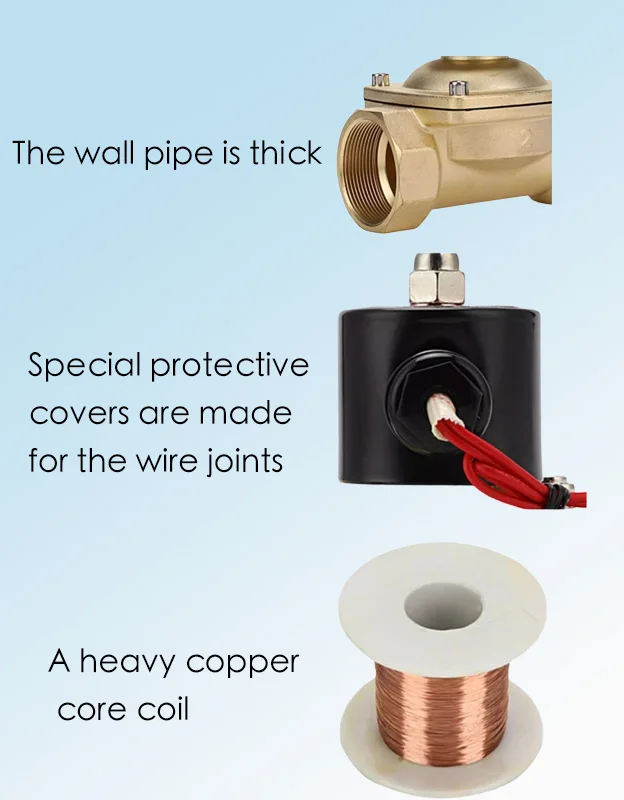 วาล์วโซลินอยด์ทองเหลือง BoyAiot ขนาด 1/2 นิ้ว แบบ 2 ทาง ซีล NBR ป้องกันการรั่วซึม สำหรับน้ำ น้ำมัน ใช้ในอุตสาหกรรม ครัวเรือน และระบบชลประทาน แบบปิดปกติ
