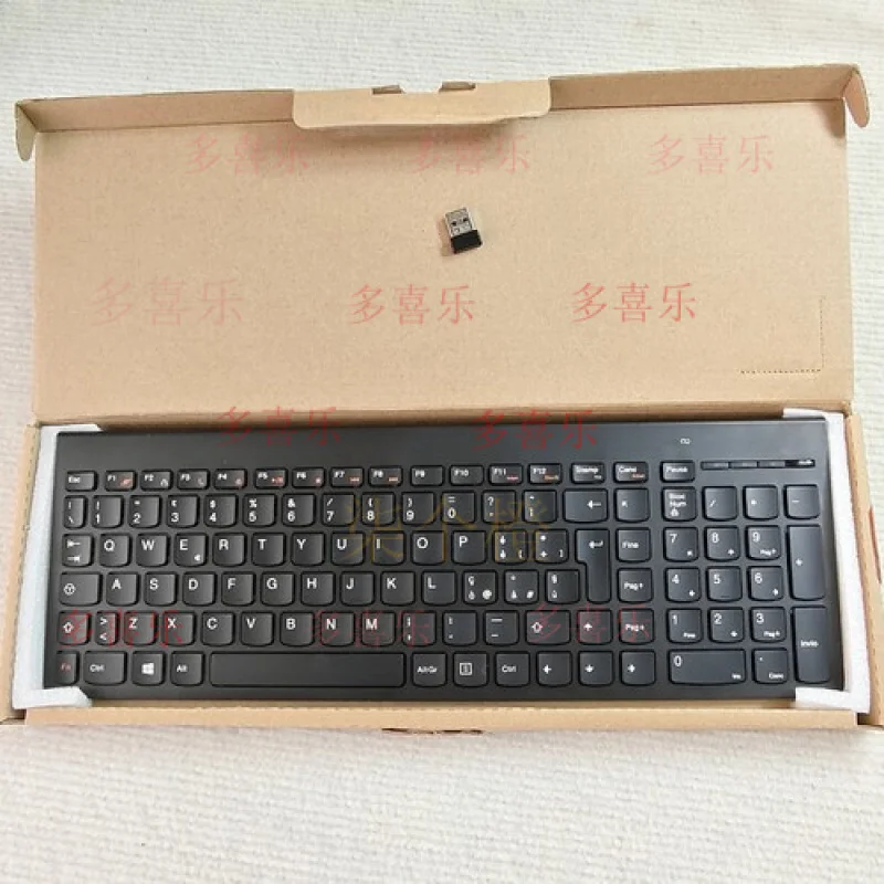 AA   Black wireless keyborad SK-8861 for Lenovo Italian layout