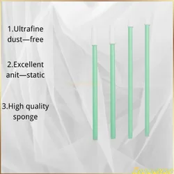 Varilla de limpieza de fibra piezas, palos de limpieza de fibra óptica de 100mm/1,25mm, conectores/adaptadores LC/SC/FC/ST, 2,5