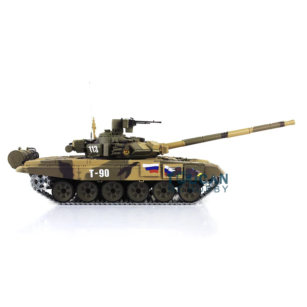 HENG LONG RC Tank 1/16 7.0 Customize FPV Russia T90 3938 360° Turret Metal Track Spare Parts Toucan Model TH17857-SMT8