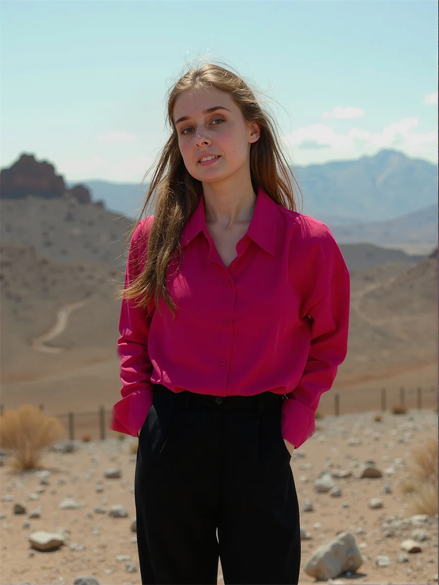 

Long Sleeve Shirts Womens Vintage Wine Red Stand Collar Button Mesh Patchwork Camisas Jk Preppy Artistic Pleated Flare Chic