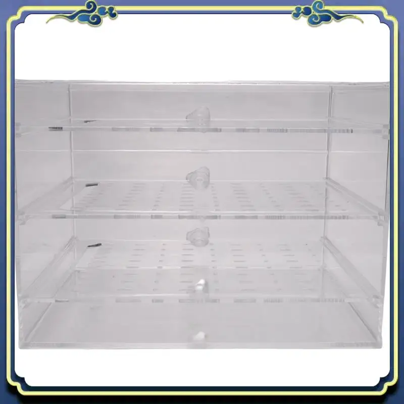 

A56P-Plastic Jewelry Storage Box Earring Display Stand Organizer Holder With 3 Vertical Drawer (Transparent)