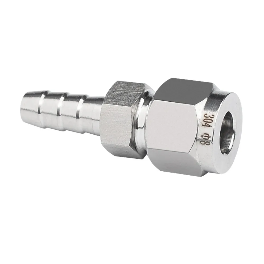 

3, 6, 8, 10, 12 мм, штуцер для шланга, поворот на компрессионную трубку, фитинг из нержавеющей стали 304, 316L, соединитель