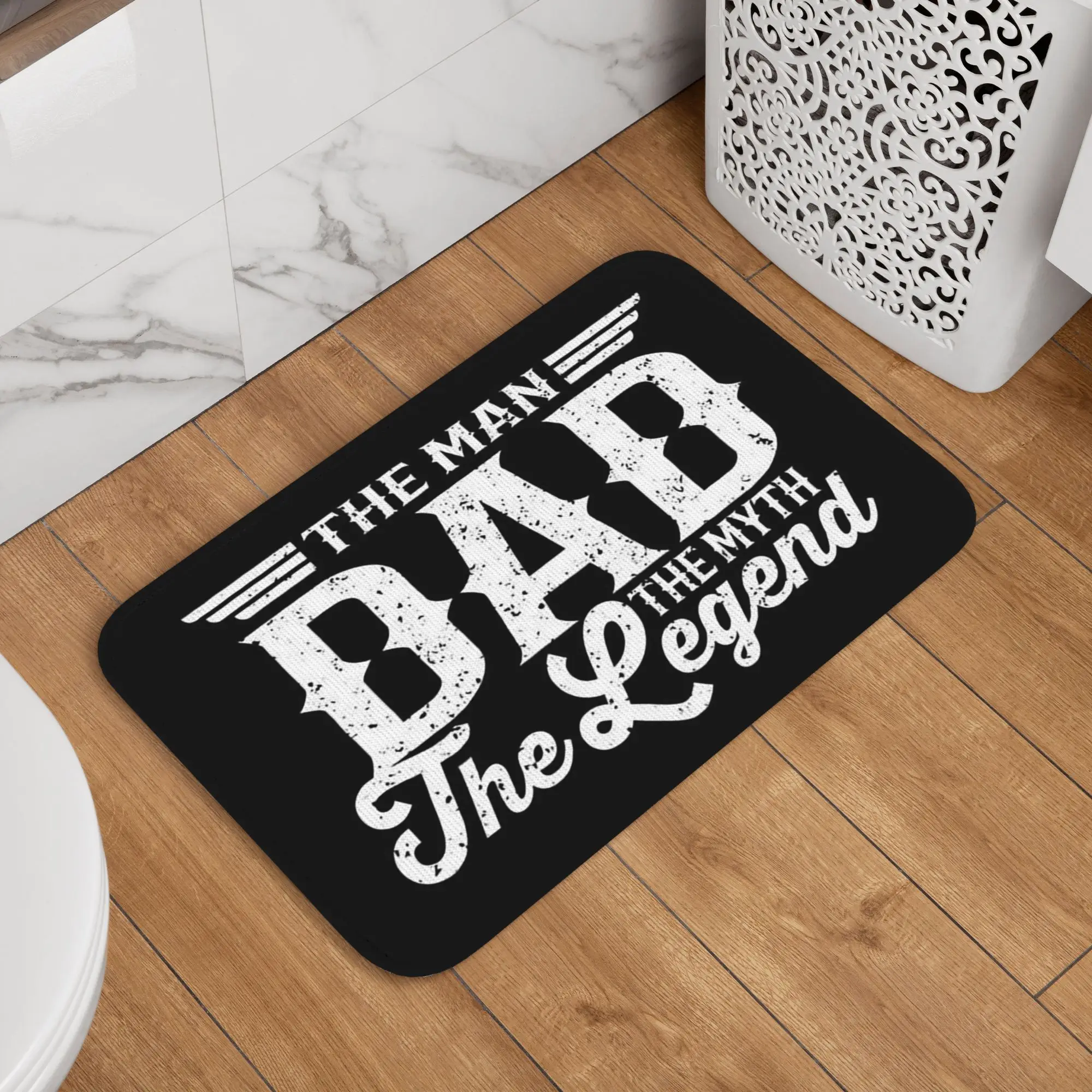 Dad The Man The Myth Grill Master legend Doormat Absorbent Mat Carpet Rug Kitchen Entrance Home Floor Mat for Footpad Mats