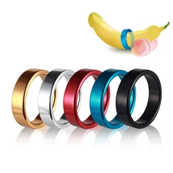 Runyu-Anillo de Metal para erección de pene para hombre, ataduras para retrasar la eyaculación escrotal para adultos, encabezados de pene masculino, ayuda sexual, suministros de entrenamiento