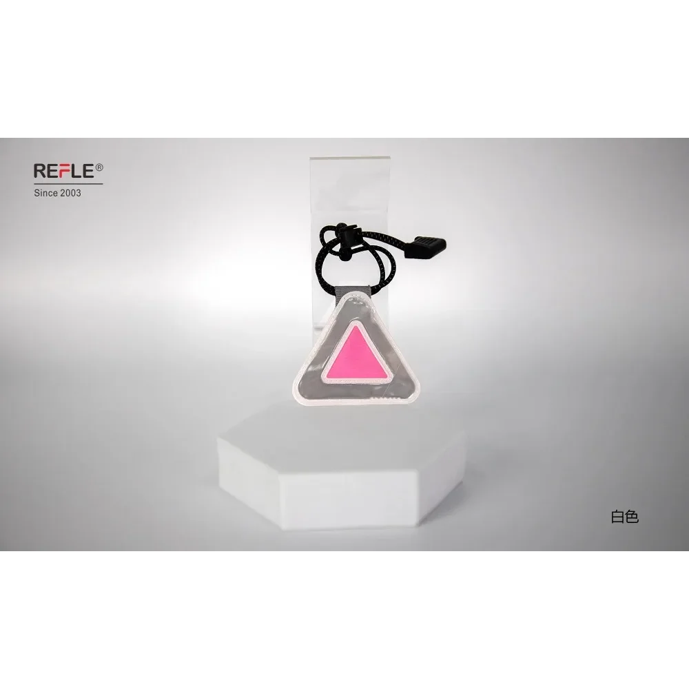 Sichtbarkeit bei Nachtfahrten Sicherheitswarn-Dreieck-Anhänger Multifunktionales Elastisches Reflektierendes Fahrrad-Dreieck-Schild Fahrradsattel – Detail 11