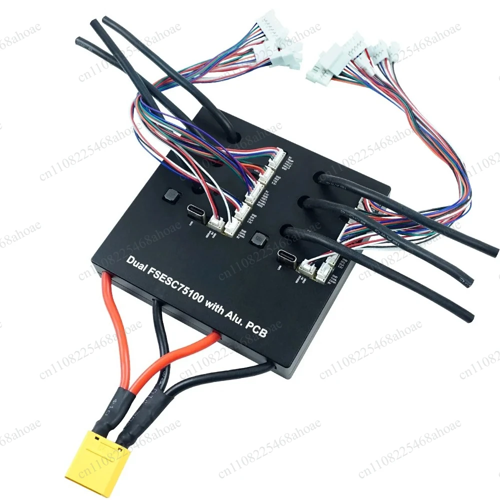 Dual 75100 VESC Based Controller Aluminum PCB Electric Speed Regulator For E-Skateboard E-Bike Scooter