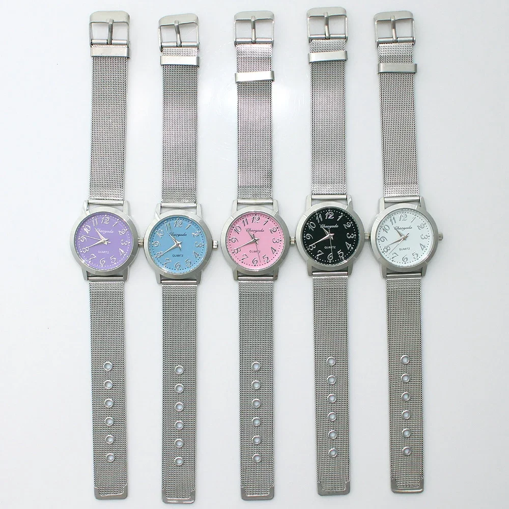 5Pcs Women's Quartz Wrist Watch Set Bracelet & Watch Combo for Students Boys Girls Fashionable Dress Watch Relogio Relojes Mujer