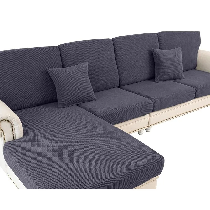 Jacquard Couch Cushion Covers Seat Stretch Spandex Sofa Cover Separate Sectional Slipcovers Furniture Protector