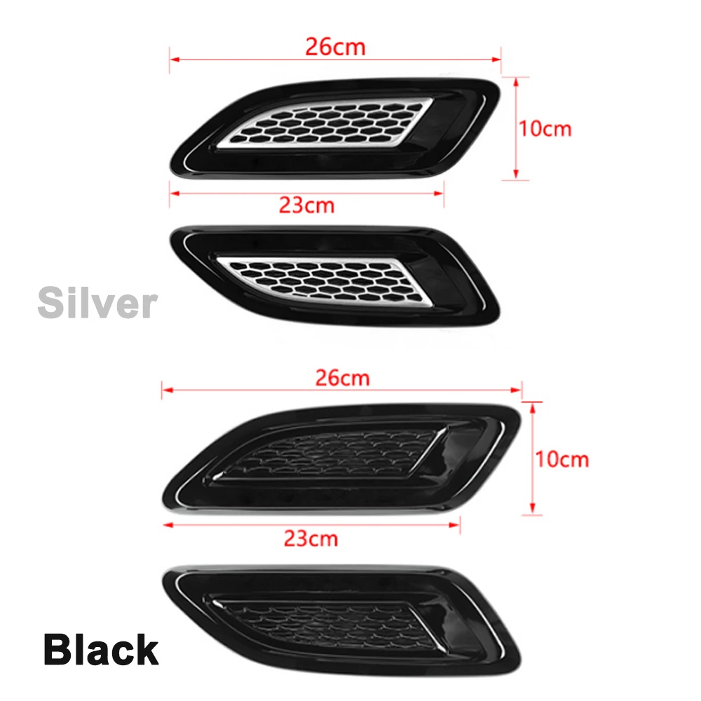 Car Front Engine Hood Air Outlet Vent Port Decorative Cover Trim for Suzuki Jimny 2019 2020 2021 2022 2023 Exterior Accessories