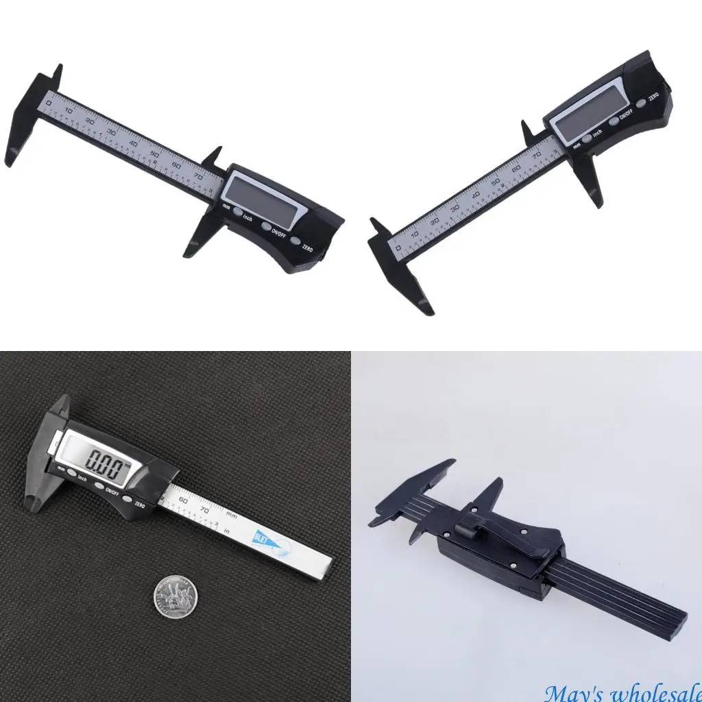 

Инструмент измерения толщины 0-75 мм штангенциркуль с варннером с единицей Электронный ЖК-дисплей цифрового кармана 448A размер