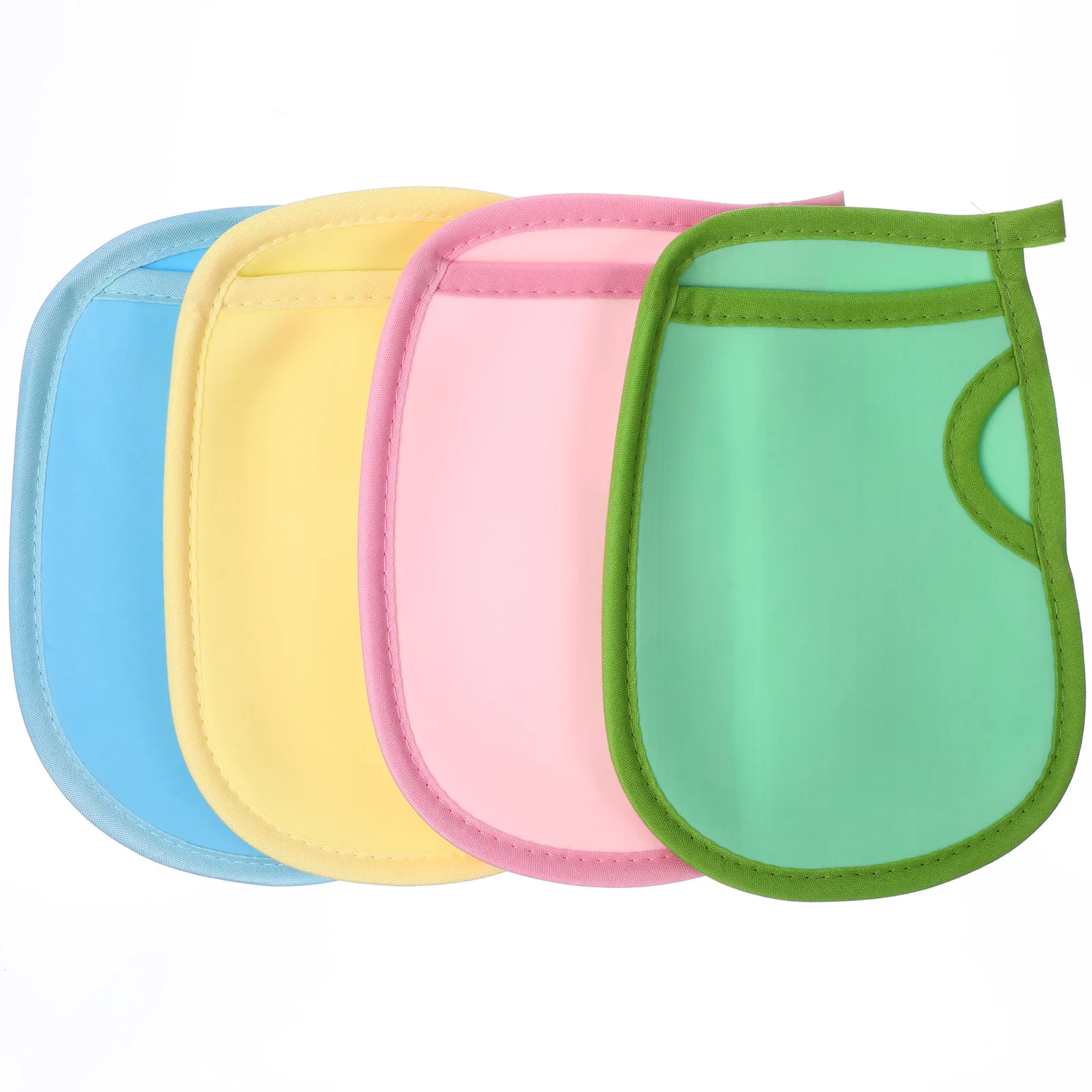 

Набор из 4 перчаток для душа из высококачественного материала, отшелушивающие перчатки-мочалки для тела, для душа, ванны, спа, удаления омертвевшей кожи, скрабер для спины