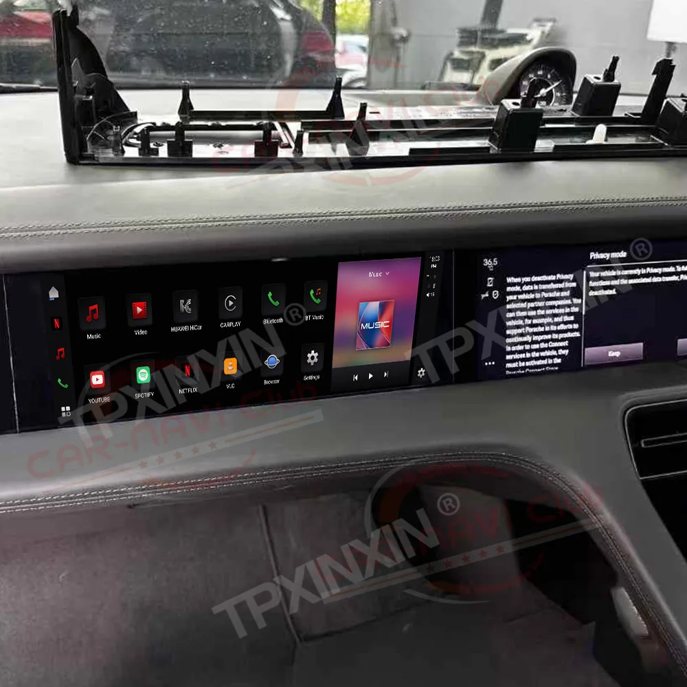 

Android Car Copilot Passenger Player For Porsche Taycan 2019-2025 RHD Auto Radio 11" Entertainment GPS Map Navigation Right Hand