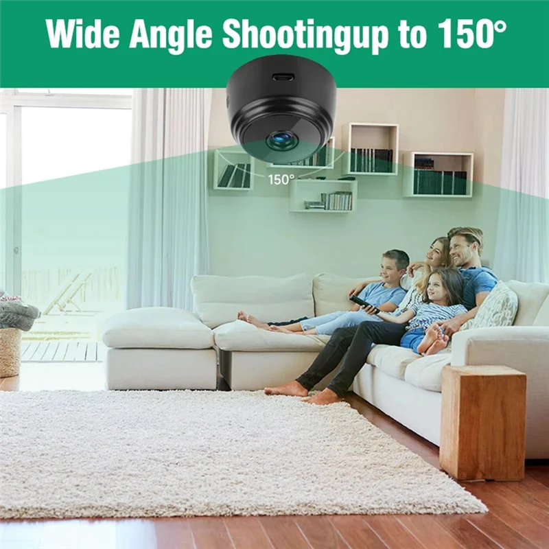 JABS-A9 Mini registratore telecamera Wifi Monitoraggio della sicurezza Videocamera wireless Registratore Telecamera vocale Smart Home per neonati