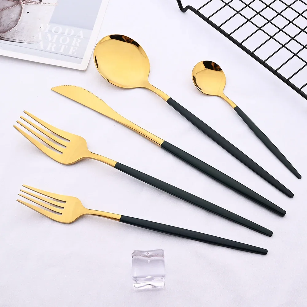 6 قطعة شوك الحلوى مرآة أدوات المائدة شوكة من الفولاذ المقاوم للصدأ أدوات المطبخ الفضيات أواني الطعام الغربية مطعم شوكة مجموعة