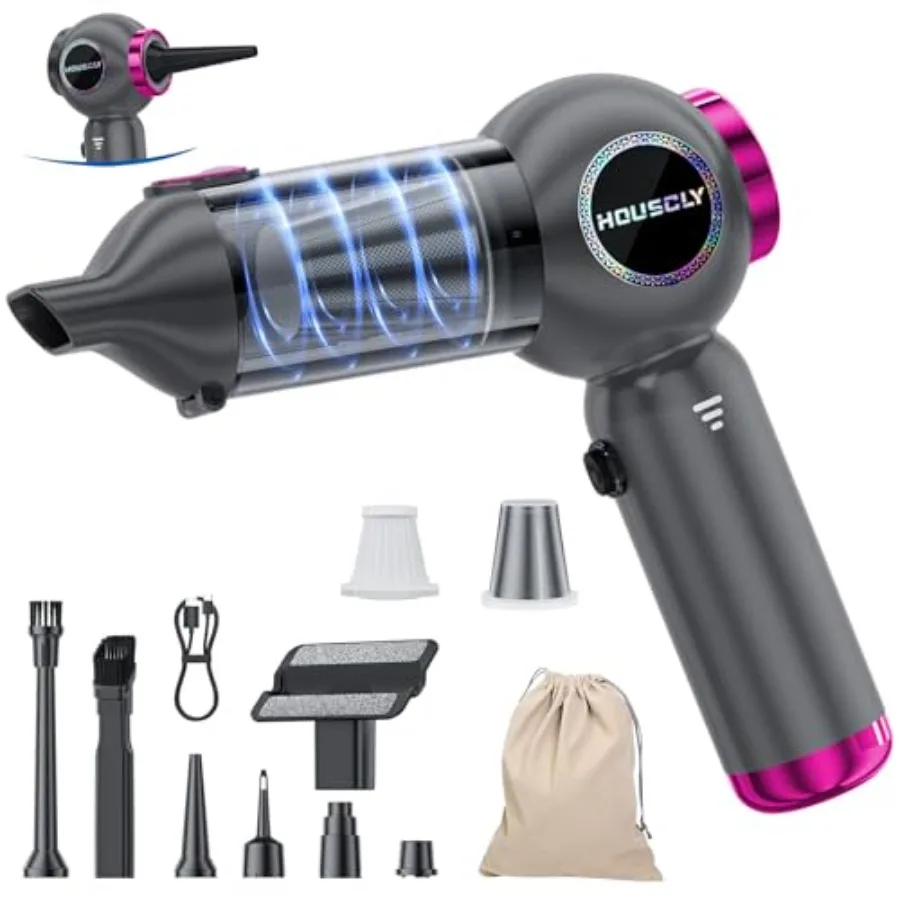 

Handheld Car Vacuum Portable Cordless 25000Pa High Power Small Mini Hand Vacuum Rechargeable 4-in-1 Wireless Handheld Vac for C