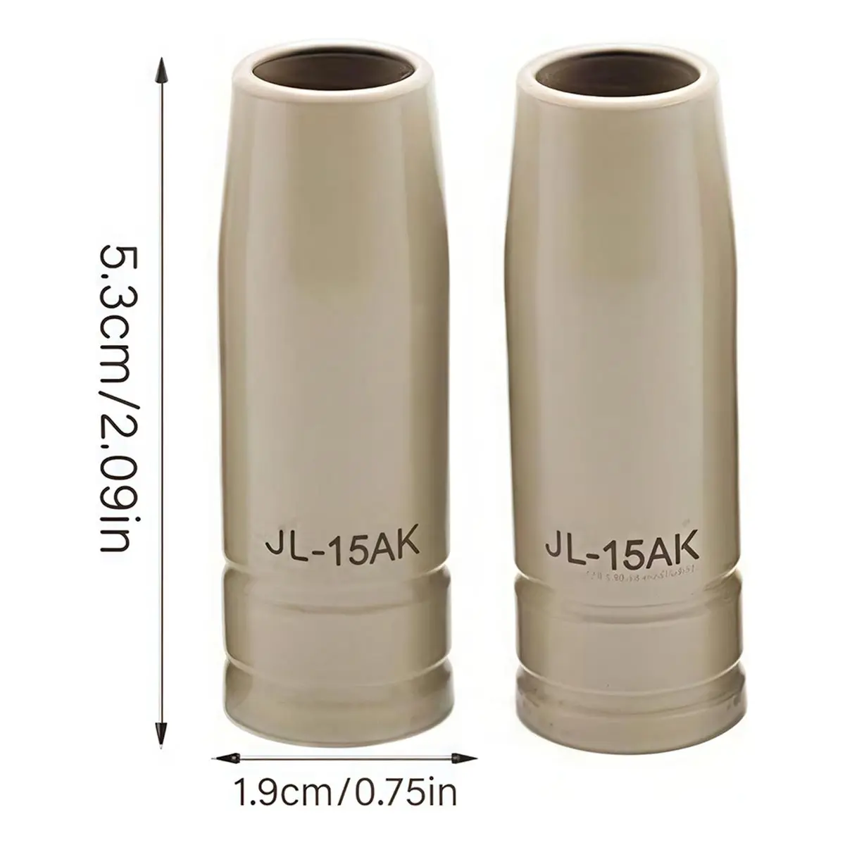 14pcs Mig Welding Nozzle Tips with Non-Stick Coating, Replacement MB15 15AK MIG Welder Accessories (Coated .030