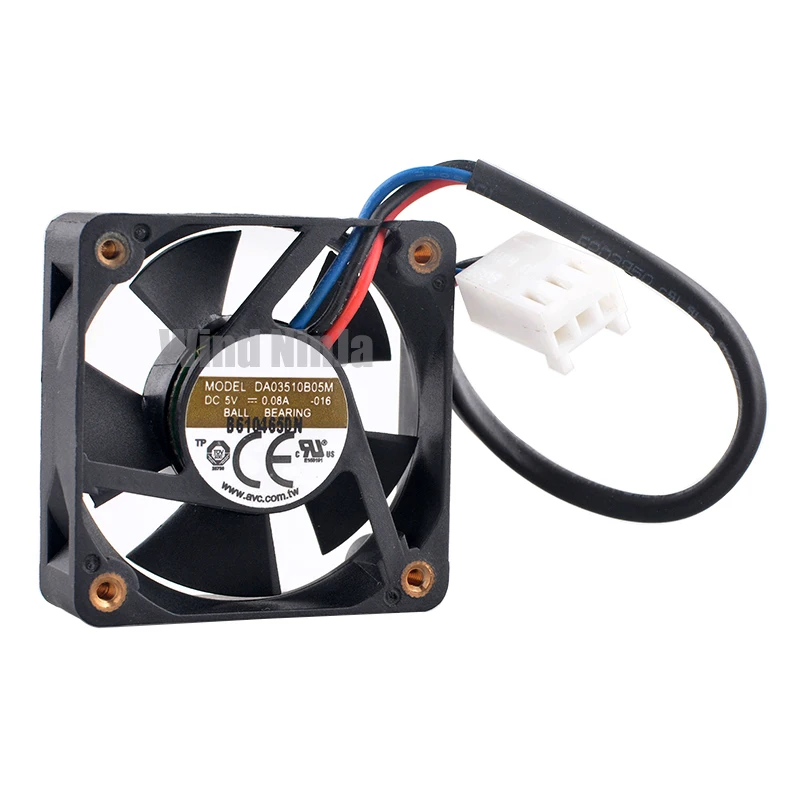 DA03510B05M 3.5cm 35mm fan 35x35x10mm DC5V 0.08A 3pin 12000rpm Dual ball bearing high-speed cooling fan for router power supply