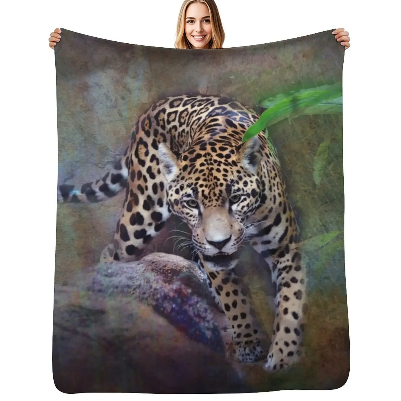 The Jaguar Throw Blanket Luxury Nap Bed Luxury Brand Moving Stuffeds Blankets