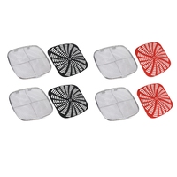 Stainless Steel Splatter Shield Replacement Silicone Liner Set Reusable Indoor Grill for Ninjafoodi AG300 AG300C AG301C