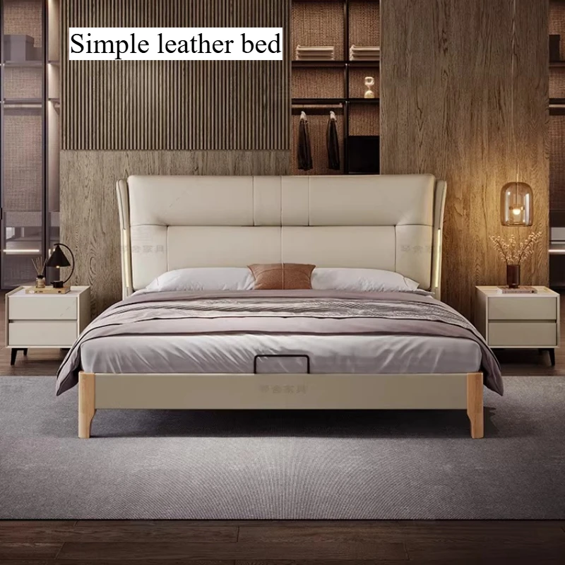 

Reading Light Bed Headboard Fancy 180x200cm French Sleeping Bed Frames Full Size Muebles Para El Hogar Bedroom Furniture