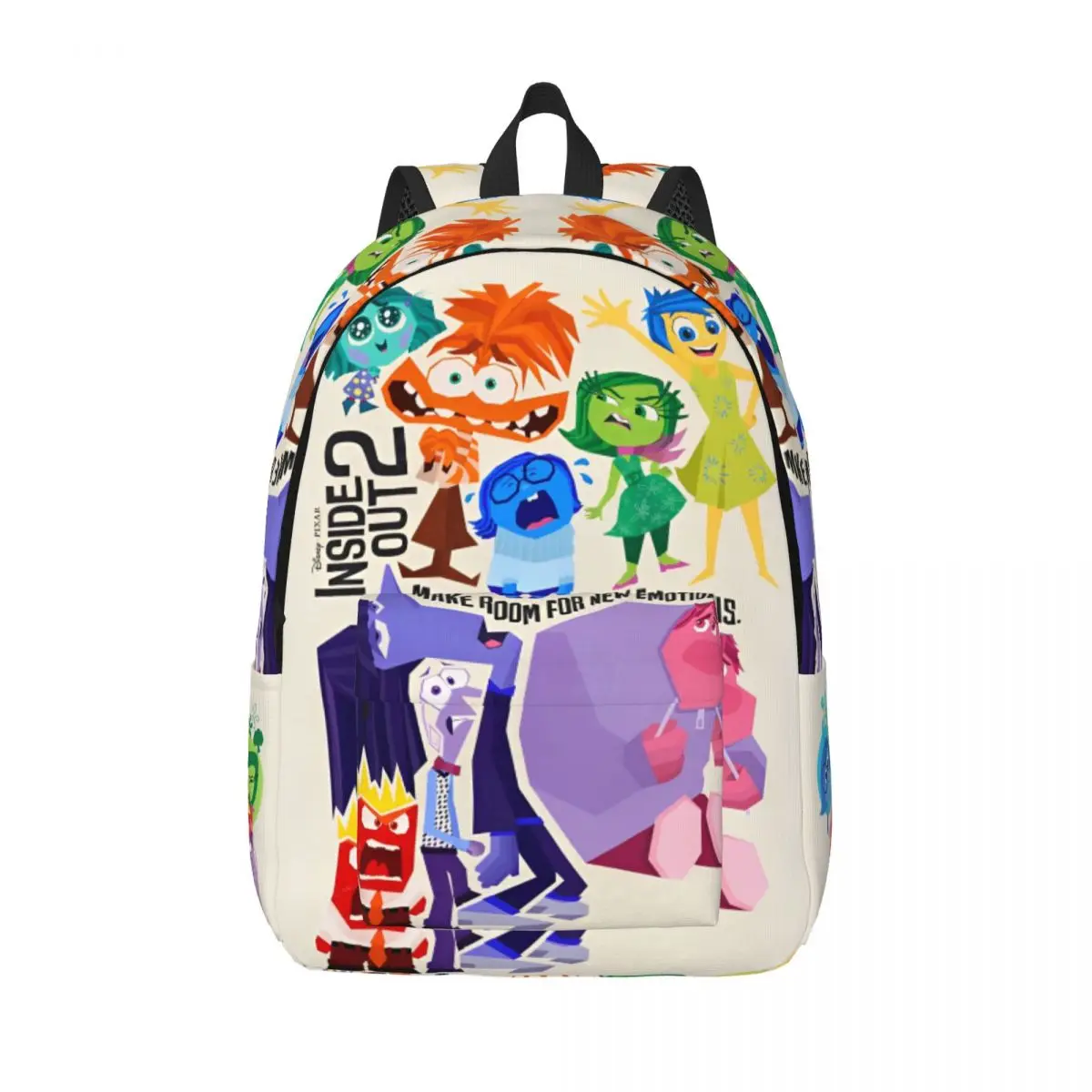 

Рюкзак Inside Out Emotions Group для мужчин и женщин, крутой школьный рюкзак для работы с героями мультфильмов, аниме, ноутбука, компьютера, холщовые сумки на открытом воздухе