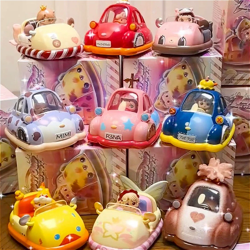 

Heyone Bumper Cars Max Cuteness Mode Series Blind Box Cute Desktop Ornaments Model Toys Anime Action Figures Doll Birthday Gifts