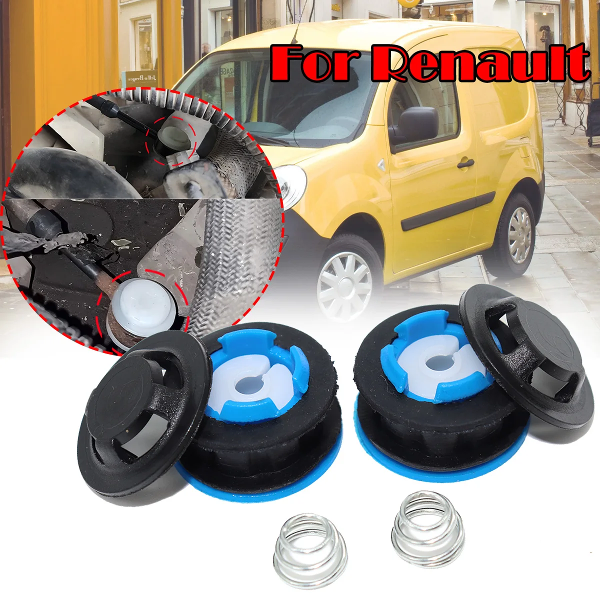 

2pc Manual Transmission Gear Shift Cable Linkage End Rod Bushing For Renault Master Scenic II Kangoo 2 X61 Gearbox Shifter lever