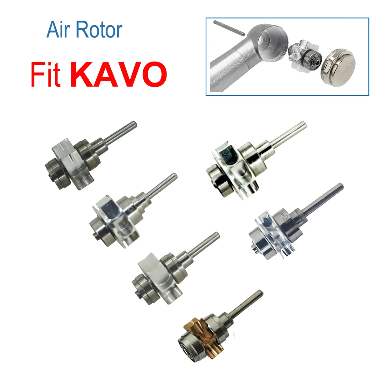 Dental Turbine Air Rotor Ceramic Bearings Dental Cartridge Handpiece Rotor For KAVO High Speed Handpiece Dentistry Accessories