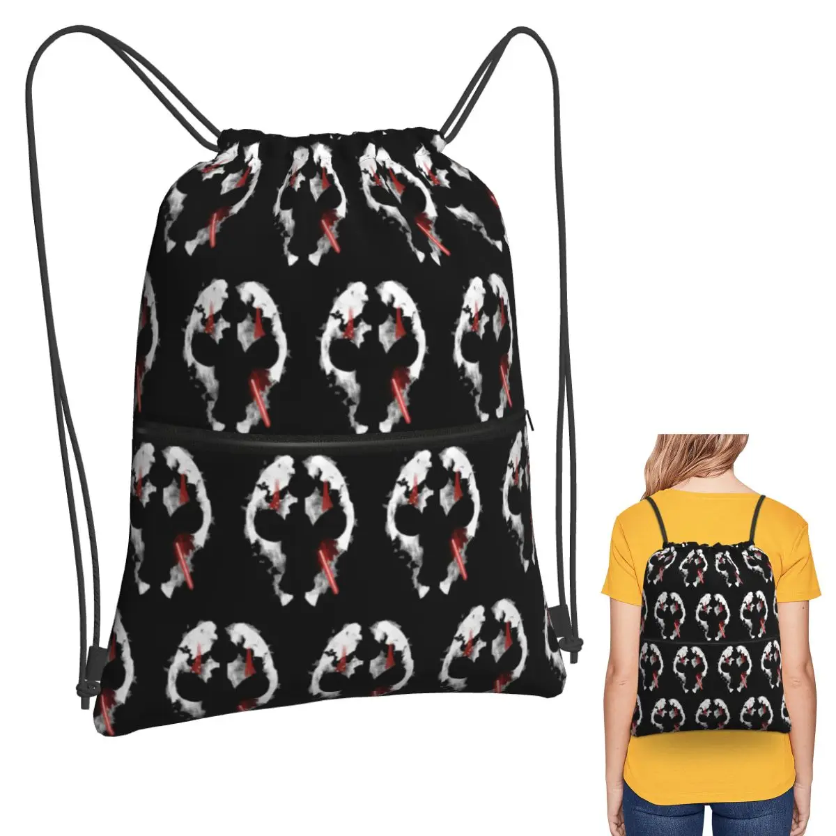 حقائب ظهر دارث نيهيلوس متعددة الوظائف محمولة برباط حزمة جيب أشتات حقيبة كتب للمدرسة للرجال والنساء #1