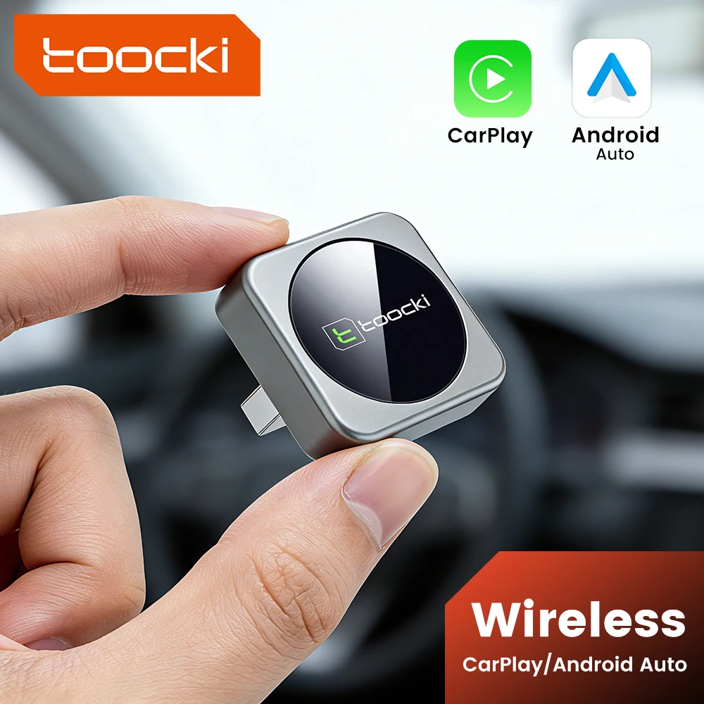 Car Accessories Usa - Toocki 2-in-1 ワイヤレスCarPlay & Android Autoアダプター