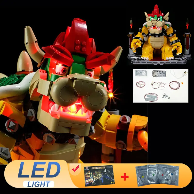 

LED Light Kit For LEGO 71411 The Mighty Bowser Model Lamp Ideas DIY Gift (Not Include Building Blocks Bricks Kits Sets Model)