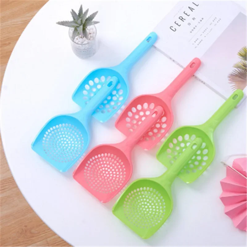 Durable Thick Cat Litter Shovel Cat Scoop Shovel Waste Tray Pet Cleaning Tool Plastic Cat Sand Toilet Cleaner Spoons