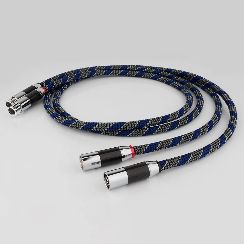 1 Pair 3 Pin HiFi Interconnect Cable XLR-m (Male) to XLR - F (Female) HiFi Balanced Audio Cable Microphone Cable Mic Wire