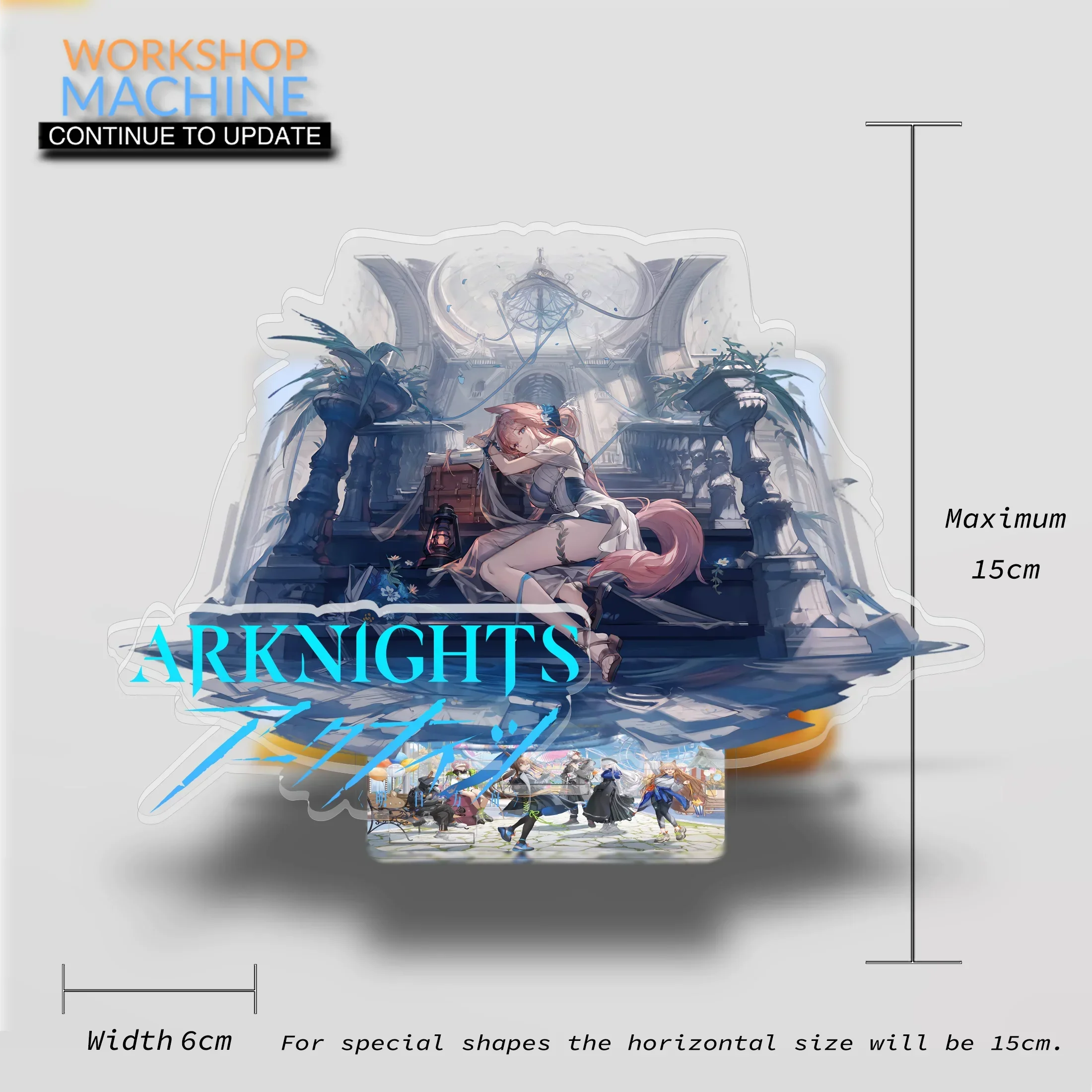 Anime Characters Acrylic Display Stand Model Writing Desk Collection Props Room Ornaments Gift Couple Doll P1 Arknights