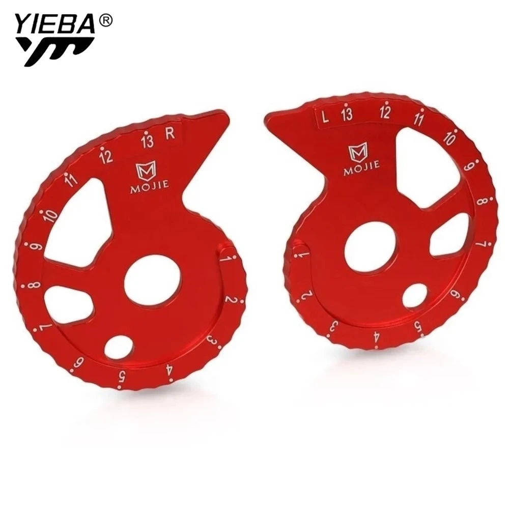 WR250Z TTR225 XT600E DT125R Axle Blocks Chain Adjuster For YAMAHA WR 250Z DT 125R 125RE TTR TW XT 225 E 250 R 200 600E XTZ 600
