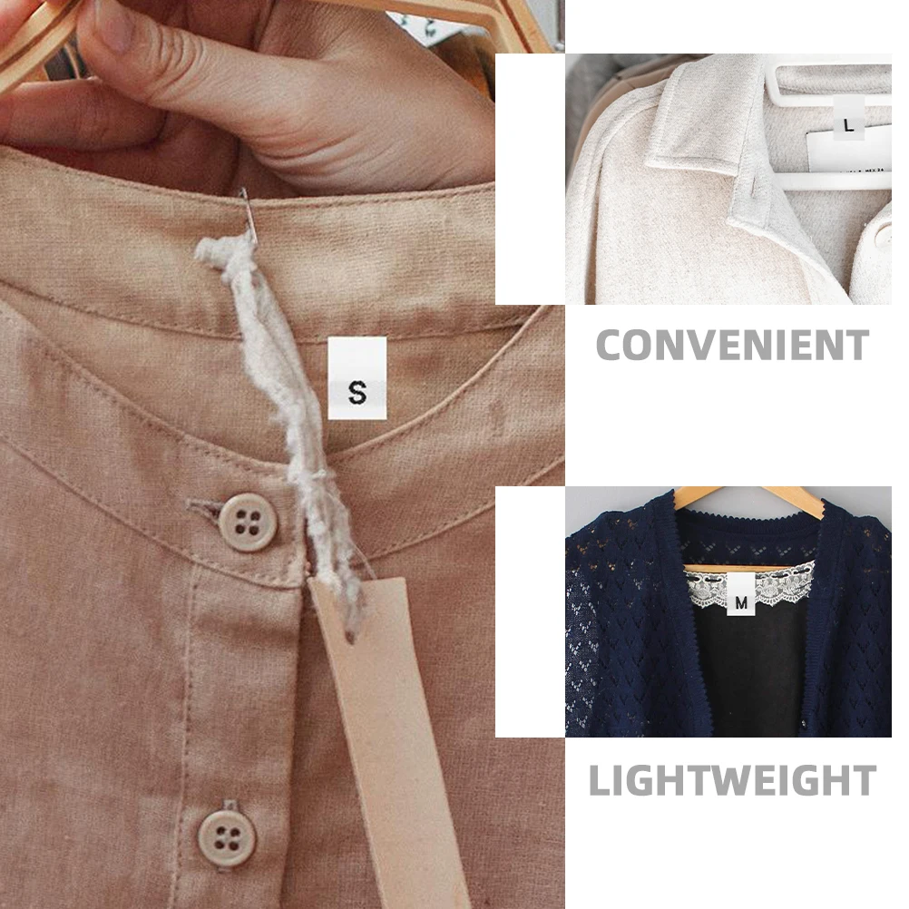 

250 Pcs Size Label Laundry Labels for Clothing Tag Strip Clothes Fabric to Weave