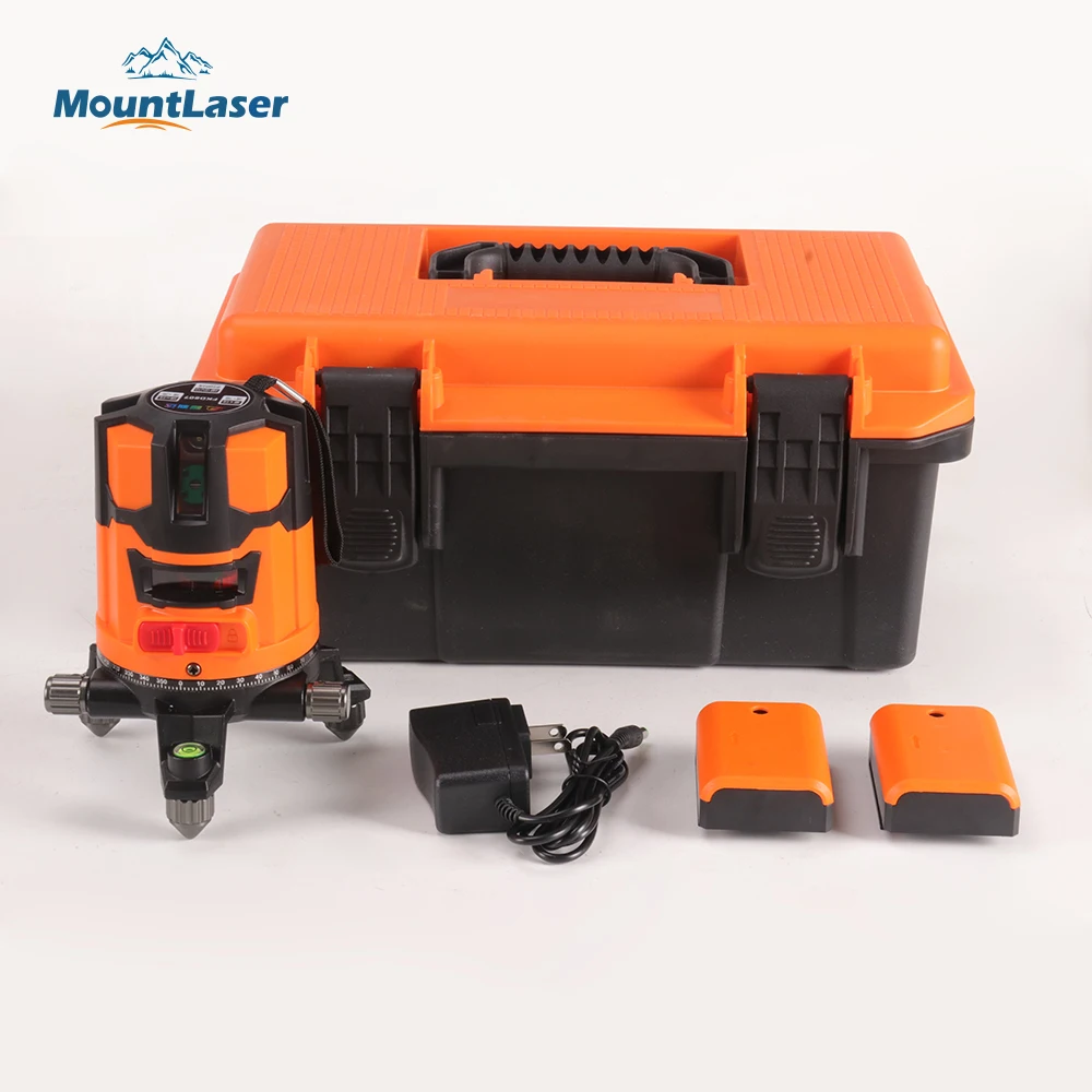 Montare i livelli laser con raggio verde e punto rosso per strumenti di misurazione