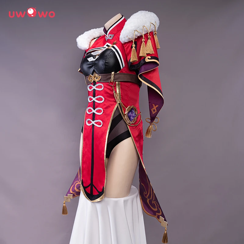 Auf Lager uwowo genshin schlag beidou cosplay spiel liyue ungekrönter herr des ozeans halloween weihnachts kostüm outfit für frauen