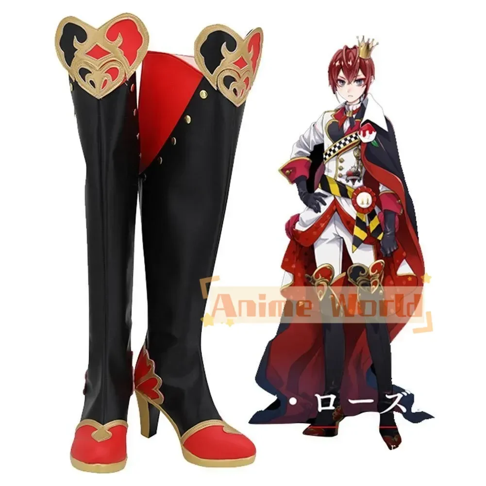 

Обувь для косплея Twisted Wonderland Riddle Rosehearts, сапоги на заказ