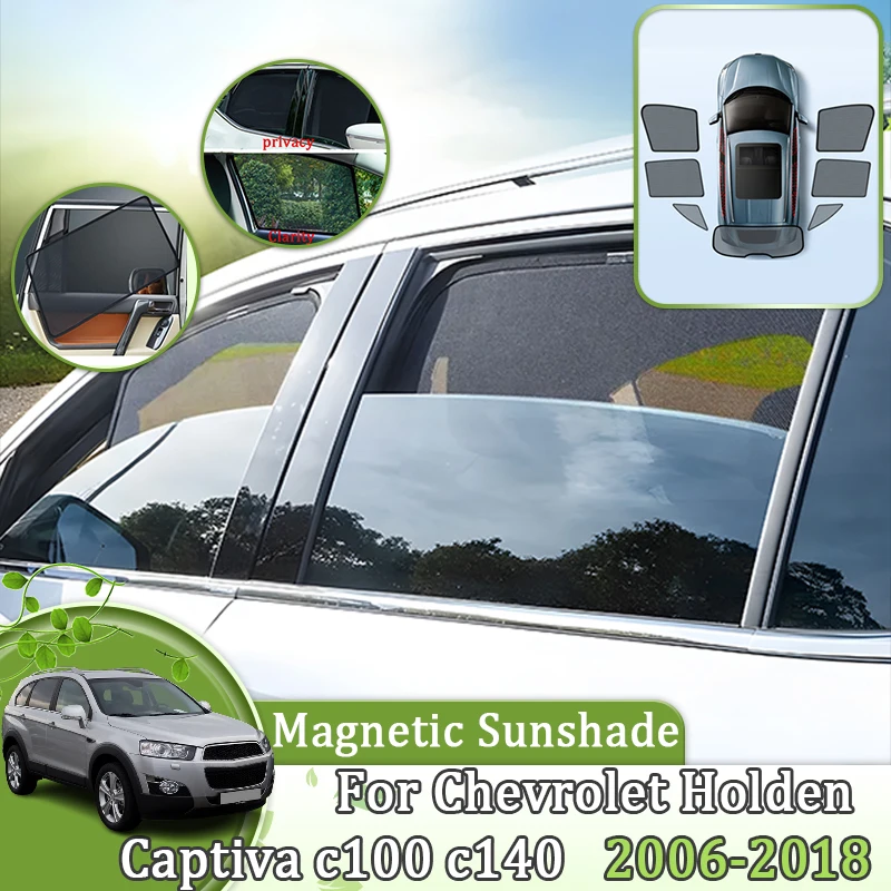 Magnetic Car Sunshades For Chevrolet Holden Captiva C100 C140 2006~2018 Front Windshield Curtain Anti-UV Auto Shades Accessories