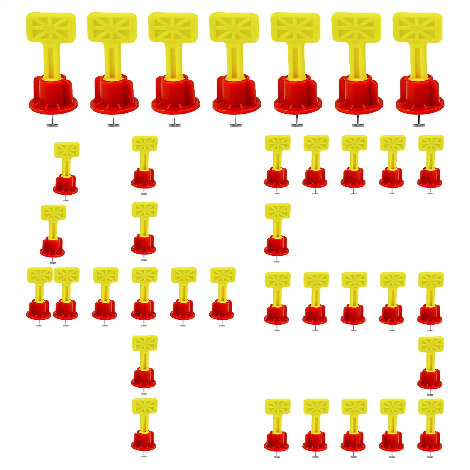 タイルレベラースペーサー-45-個-タイルレベリング位置決めスペーサー-床調整ツール-浴室のシャワー浴槽シンクキッチン用