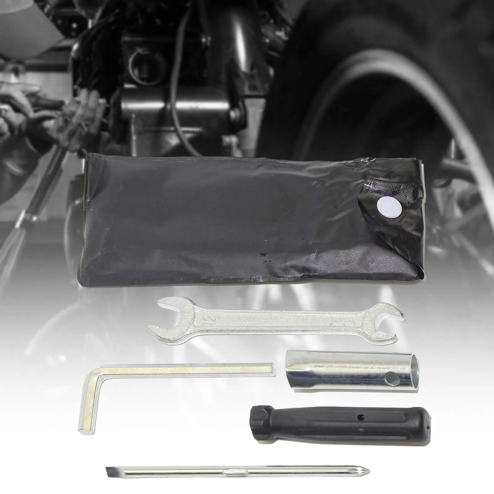 

5 Pieces Motorcycle Repair Tool Kit Maintenance Tool with Storage Bag Compact