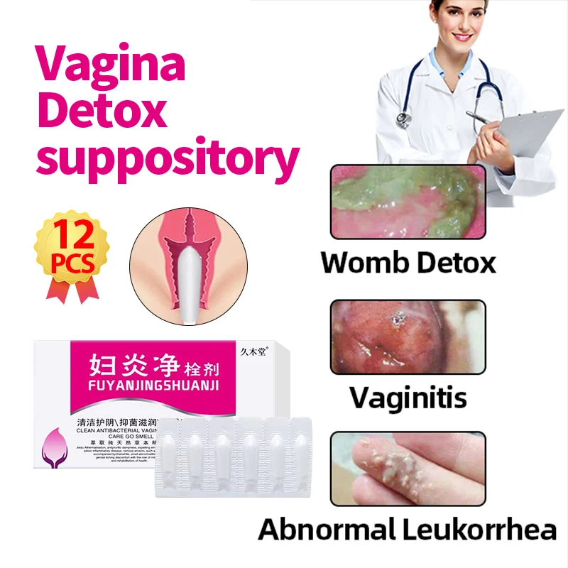 Vaginal Detox Vagina Womb Cleaner Vaginale Infection Vaginitis Treatment Feminine Hygiene Care Women Gynecological Suppository