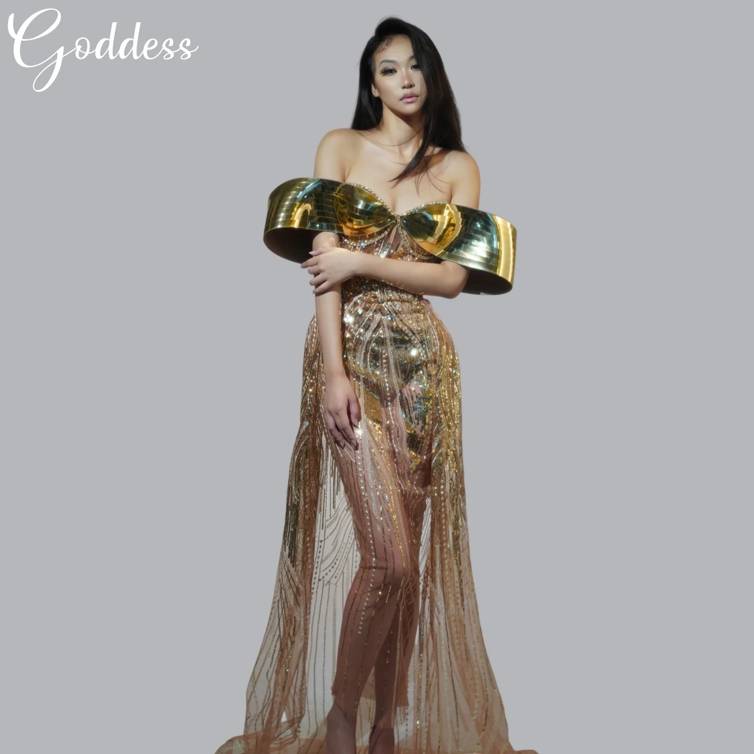 

New Women's Long Dress Off shoulder Maxi Dress Gorgeous Glitter Dress Sexy Banquet Evening Dress Bar Birthday Wedding Ball Dress