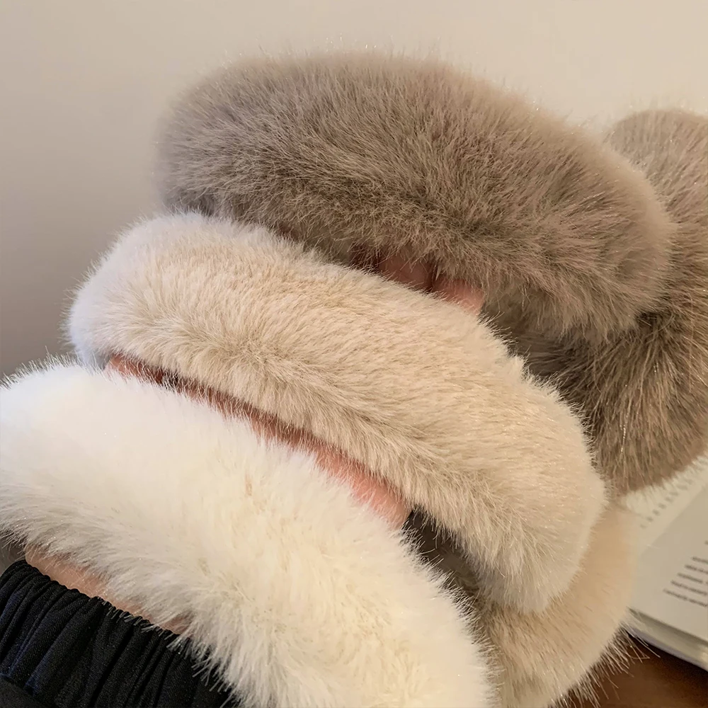 1pc cor sólida macio pelúcia orelha mais quente inverno quente earmuffs moda capa de orelha ao ar livre proteção contra frio orelha-muffs dobrável earflap